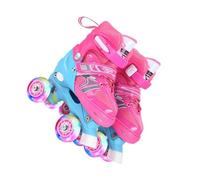 Zymoplas Girls Roller Skates for Kids Ages 8-12 Adjustable and Safe Pull Toe Girls Roller Skates for Kids Ages 6-12 Kid, Pink, Glitter Style