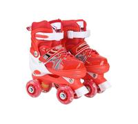 Zymoplas Girls Roller Skates for Kids Ages 8-12 Adjustable and Safe Pull Toe Girls Roller Skates for Kids Ages 6-12 Kid, red, No Glitter