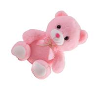 Zymoplas Glowing Stuffed Animal Plush Toy Light Up Bear Girls Birthday Gift Toys Luminous, Pink, 22cm