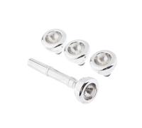 Zymoplas Gold Plated Multi-Purpose Mouthpiece for Bb Trumpet Unleash Artistic Expression, Silver, 7c 5c 3c 1.5c