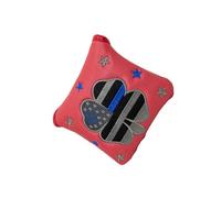 Zymoplas Golf Mallet Putter Head Cover Closure Embroidered for Golf Club Premium and Long-lasting Shark Magnetic, Square push rod sleeve