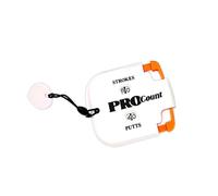 Zymoplas Golf Score Indicator Scoring Stroke Counter Portable Shot Sporting Double Dial Accessory Professional Competition, White Orange