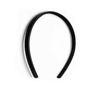 Zymoplas Hair Hoop Metal Wavy Thickness Headbands Elastic Black Unisex Lightweight Simple Style Sports Equipment for Men Women, Flat