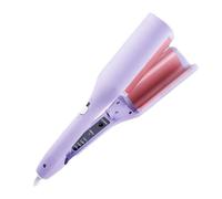 Zymoplas Hairdressing Supplies Adjustable Temperature Fast Styling Results Chicken Rolls Stick ABS Hair Curling Stick, Rose Violet