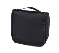 Zymoplas Hanging Travel Toiletries Bag Essentials Within Reach While On Go Convenient and Practical Makeup Cosmetic Organizer, Black, L
