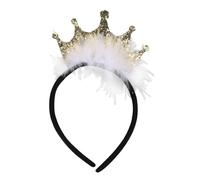 Zymoplas Happy Birthday Hat Creative And Interesting Birthday Headband Durable And Sturdy Happy Headband Crown, Gold,1pc, 8.26 inch
