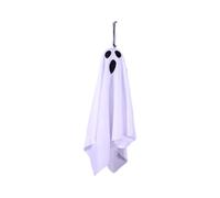 Zymoplas Haunted House Gatehouse Decorations Spooktacular Addition To Home Cloth LED Luminous Hanging Forghost Horror Props Party, white