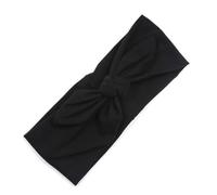 Zymoplas Headband Solid Bowknot Sports Head Band Wide Sweatband Styling Headbands Hair Accessories Headwear Gym Running, Black