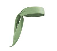 Zymoplas Headband Solid Non-Slip Breathable Good Elasticity Good Fixation Sport Scarf Headcloth Fine Edging Hair Accessories, Bean Green