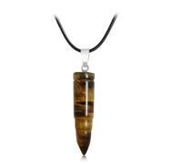 Zymoplas Hexagon Column Charm Women Making Handmade Hanging Pendants Crystal Charms Crafting Necklace Chain Bracelet Amulet, Brown