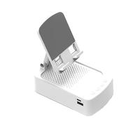 Zymoplas Holder Desk Phone Stand Phone Portable Stand Mobile Holder Bluetooth Player, white