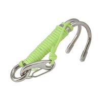 Zymoplas Hook with Retractable Spring Line Anti-rust Scuba Divers Supplies Stable Corrosion Resistant Sporting Goods Water Sports, Light green