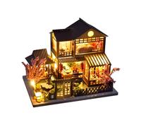 Zymoplas Innovative DIY Miniature Dolls House Kit Gift Safe For Kids Easy To Install Wood Innovative Room DIY Doll House