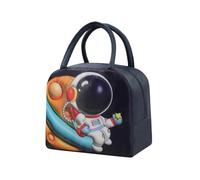 Zymoplas Insulated Lunch Bag with Portable, Easy to Clean and Durable Thermal Insulation Lunch Box Storage Bag in Various Colours, Tibetan Astronaut