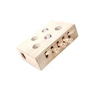 Zymoplas Interactive Wood Whack Mouse Puzzle Box for Cats Funny and Engaging, mice, 33.5 x 26 x 10cm