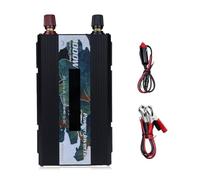 Zymoplas Inverter DC 12V to AC 110V Screen Display Adapter Short Circuit Outdoor Camping Travelling Sine Wave Converter, Black