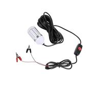 Zymoplas IP68 Waterproof 12V Led Underwater Fishing Light for Attracting Prawns and Squid Lamp, White