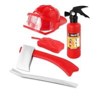 Zymoplas Kids Firefighter Cosplay ulation Tools Waterproof Fireman Costume Fire Clothes Stage Performance Supplies Girls