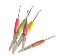 Zymoplas Knitting Needles Plastic Handle DIY Handmade Sewing Tool Stitches Tools Hair Extension Hand-woven Craft Embroidery