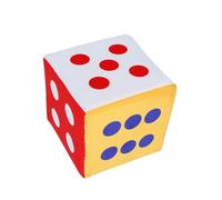 Zymoplas Large Foam Playing Dice Game Vibrant Carnival School Supplies, Dot Dice