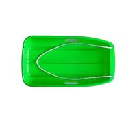 Zymoplas Large Thick Plastic Skis Children Adults Skiing Board Sand Board Brake Sled Sledge Heavy Duty Snow Sledge with Rope, Small 65cm green