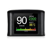 Zymoplas LCD HUD For Car Full Language Function And ECU Data Reading Head Up Display ABS Head-Up Display Speedometer Accessories