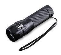 Zymoplas LED Mini Rechargeable Flashlight 3xAAA Compact Reflector Design Solid Multifunctional Three Modes Camping Searchlight