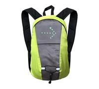 Zymoplas LED Turn Signal Night Riding Backpack For Cyclists Wireless Remote Control Wide Applications Cycling Safety Nylon, Yellow Gray
