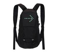 Zymoplas LED Turn Signal Night Riding Backpack For Cyclists Wireless Remote Control Wide Applications Cycling Safety Nylon, Black