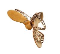 Zymoplas Lightweight and Durable Girls Latin Dance Shoes for Dance Enthusiasts Comfortable Shoes for Girls Girls Sandals, Leopard, 25.1