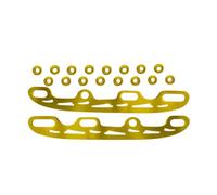 Zymoplas Made With Stainless Steel Roller Skate Ski Blade Sturdy And Durable For Easy Installation Ice Skating Blade Bright Color, gold