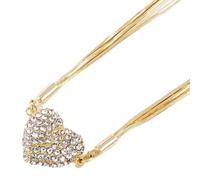 Zymoplas Magnetic Metal Wind Necklace Attractiveness Easy To Wear Wide Applicable Occasions Copper Heart Pendant Necklaces