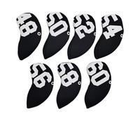 Zymoplas Materials Golf Iron Cover For Long-Lasting Golf Irons Head Covers Iron Headcover Club Head Cover, Black