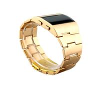 Zymoplas Men Watch Stainless Steel Digital Blue LED Luxury Fashion Watches Electronic Movement Waterproof Clock for Work