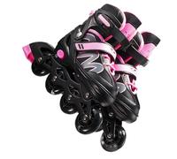 Zymoplas Men Women Inline Skates Adult Breathable Fitness Skate Roller Skates Flash Shockproof Skating Shoes Girls Beginners, Pink/S