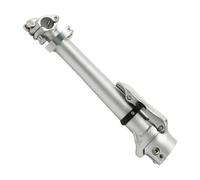 Zymoplas Metal Stem Folding Design Replaced Part Handy Installation Smooth Cycling Supplies Foldable Stems Bike Handlebar, Silver