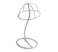 Zymoplas Metal Wig Holder Stand 12 Caps Hanger Hats Display Rack Stylish and Sturdy Sports Storage, Silver