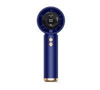 Zymoplas Mini Fan With Strong Wind Power Low Noise And LED Power Digital Display High Face Value Portable With Battery Cooler, blue, 3000mA