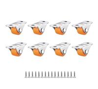 Zymoplas Mini Silent With Fixed Top For Drawer Organization Profile Soft Rolling Wheels Set Of Furniture Wheels Low Steel, type+2
