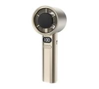 Zymoplas Mini Wind Handheld Fan Powerful Wind Gathering Convenient For Carrying ABS 120 Speed Mini Bladeless Handheld Fan, golden