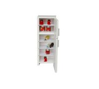 Zymoplas Miniature House Toys Supplies 1/12 Scale Refrigerator Models Realistic Fridge Household Furniture Toy Decoration