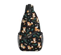 Zymoplas Multi Compartment Storage And Partition For Outdoor Hiking Backpack Polyester Changchun Flower Crossbody Bag, Foxes style