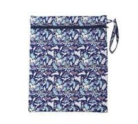 Zymoplas Multi-Functional Wet Dry Bags for Convenient and Organized Storage Fashionable Waterproof Cloth Nappy Wet Bags, Little Blue Bunny