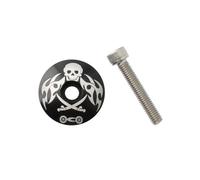 Zymoplas MUQZI 28.6MM Bicycle Bearing Headset Cover Aluminum Alloy Bowl Set Bike Top Cap Replacement Accessory Outdoor Racing, Type 3