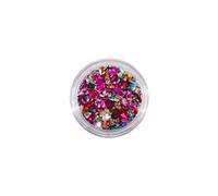 Zymoplas Nail Art Crushed Glass Stones Glitter Eye-catching Shining Crystal Fragment DIY Rhinestone Fillers Manicure Accessories, Mixed Color