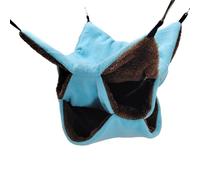 Zymoplas Non-toxic Pet Cage Hammock Exquisite Craft Wide Application Plush Hamster Hammock Hanging Small Pet Cage Hamster, blue