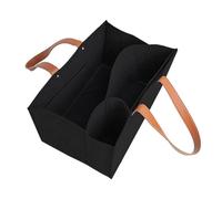 Zymoplas Non-Toxic Skin-Friendly Baby Nappy Bag with Handle Baby S Needs Felt Diaper Folder Tote Tote with Handle Felt Diaper Bag, Black