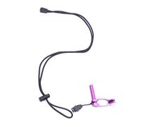 Zymoplas nose clip aluminum alloy multicolor nose hoop snorkel clasp craft rope nylon accessory workout supplies dive purple