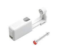 Zymoplas Nose Piercer Single-use Portable Safety Ear Piercing Tool Beauty Jewellery Pierce Machine Studs for Professional, Steel Red