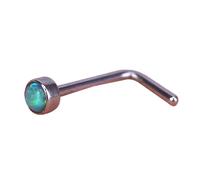 Zymoplas Nose Studs Fashion Decor Accessory Stainless Steel L-shaped Body Piercing Jewelry Noses Pin Girls Face Decoration, Type 4